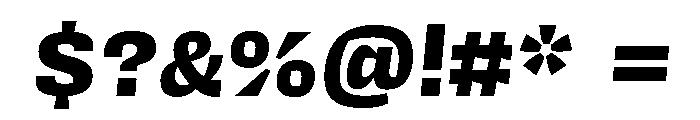 Degular Mono Extra Bold Italic Font OTHER CHARS