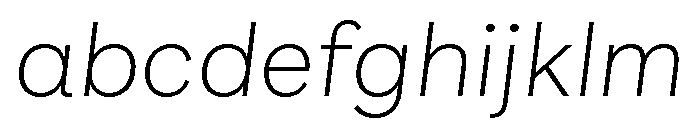 Degular Mono Extra Light Italic FONT