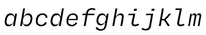 Degular Mono Italic FONT