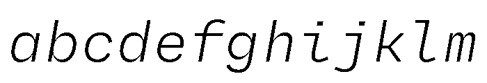 Degular Mono Light Italic FONT