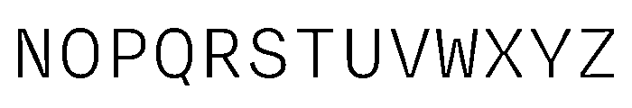 Degular Mono Light Font UPPERCASE