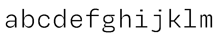 Degular Mono Light FONT