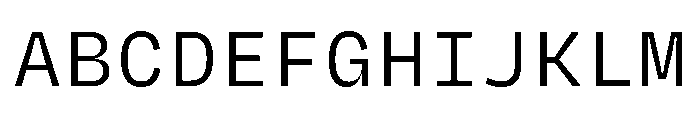 Degular Mono Regular Font UPPERCASE