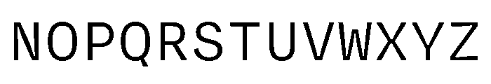 Degular Mono Regular Font UPPERCASE