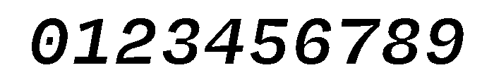 Degular Mono Semibold Italic Font OTHER CHARS