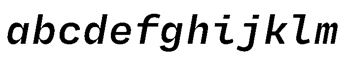 Degular Mono Semibold Italic FONT