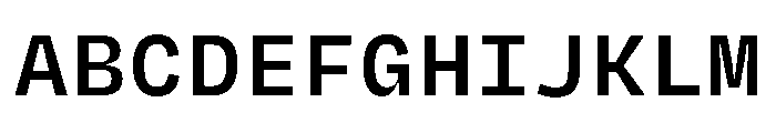 Degular Mono Semibold Font UPPERCASE