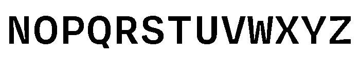 Degular Mono Semibold Font UPPERCASE