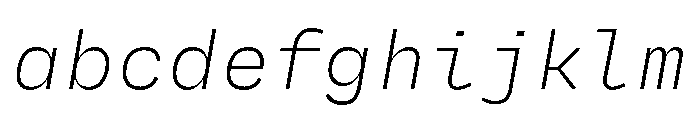 Degular Mono Thin Italic FONT