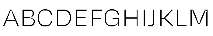 Degular Variable Extra Light Font UPPERCASE