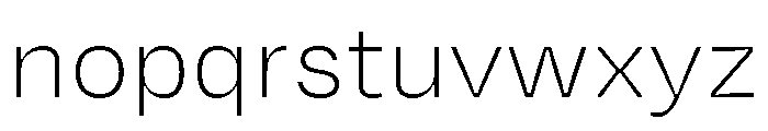 Degular Variable Extra Light Font LOWERCASE