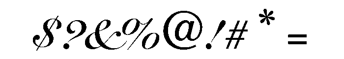 Deseo Bold Font OTHER CHARS