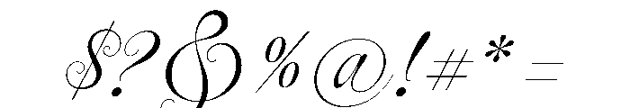 Deseo Medium Thin Font OTHER CHARS