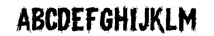 DEADGRAVE Regular Font UPPERCASE