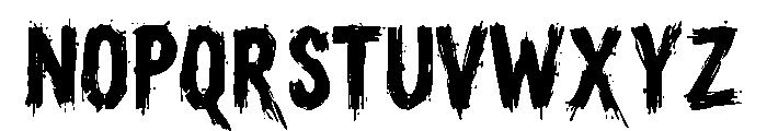 DEADGRAVE Regular Font LOWERCASE