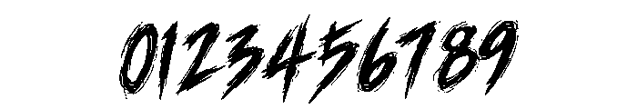 DEATHSCRAWL Regular Font OTHER CHARS