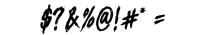 DEATHSCRAWL Regular Font OTHER CHARS