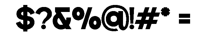 DECTONE-Bold Font OTHER CHARS