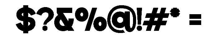 DECTONE Extra Bold Font OTHER CHARS