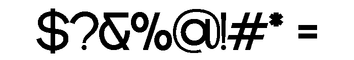 DECTONE Extra Light Font OTHER CHARS
