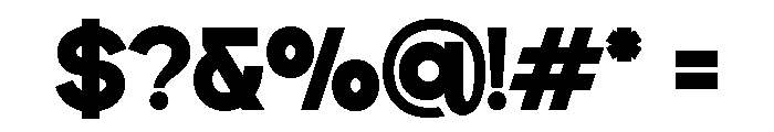 DECTONE-ExtraBold Font OTHER CHARS