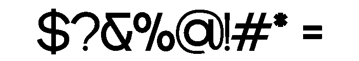 DECTONE-ExtraLight Font OTHER CHARS