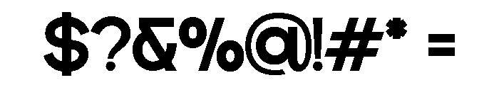 DECTONE-Medium Font OTHER CHARS