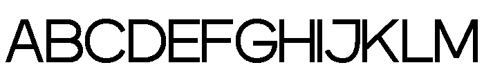 DECTONE-Thin Font UPPERCASE