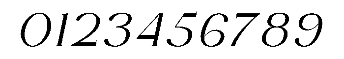 DENOVA Italic Font OTHER CHARS