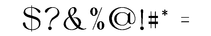 DENOVA Font OTHER CHARS