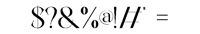 DEVITO Regular Font OTHER CHARS