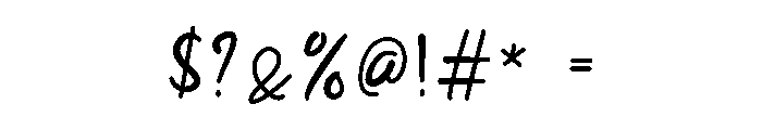 De Flamour Whimsical Font OTHER CHARS