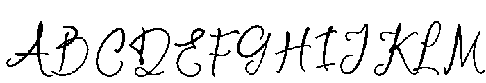 De Flamour Whimsical Font UPPERCASE