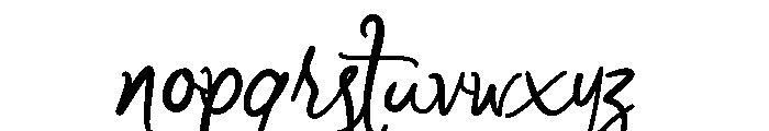 De Flamour Whimsical Font LOWERCASE