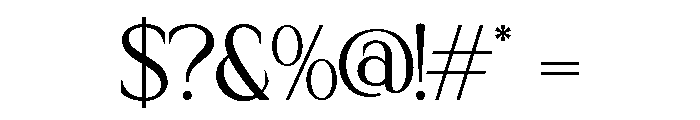 De Floria-Regular Font OTHER CHARS