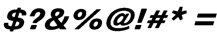 DeBox Bold Italic Short Font OTHER CHARS