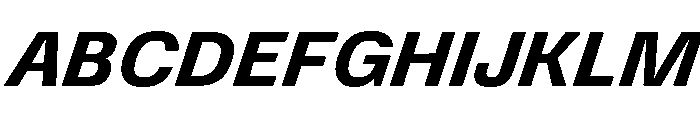 DeBox Bold Italic Short Font UPPERCASE