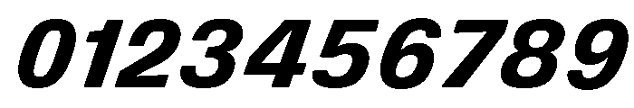 DeBox Bold Italic Tall Font OTHER CHARS