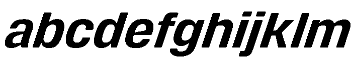 DeBox Bold Italic Tall FONT