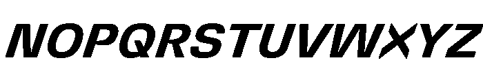 DeBox Bold Italic Font UPPERCASE