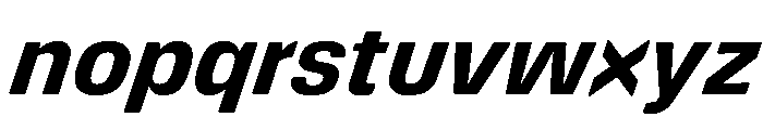 DeBox Bold Italic Font LOWERCASE