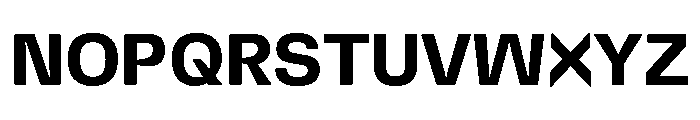 DeBox Bold Short Font UPPERCASE