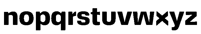 DeBox Bold Short Font LOWERCASE