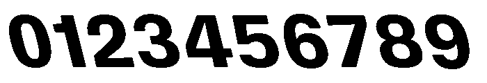 DeBox Bold Slanted Short Font OTHER CHARS