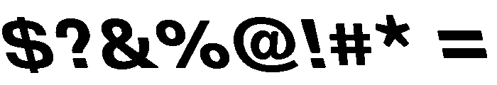 DeBox Bold Slanted Short Font OTHER CHARS