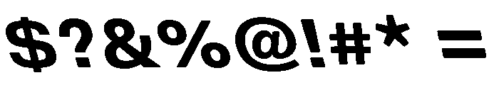 DeBox Bold Slanted Font OTHER CHARS