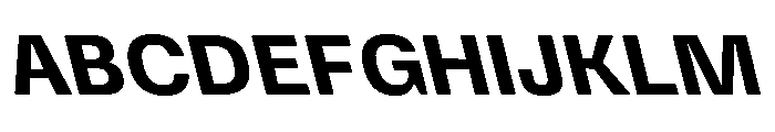 DeBox Bold Slanted Font UPPERCASE