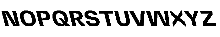 DeBox Bold Slanted Font UPPERCASE