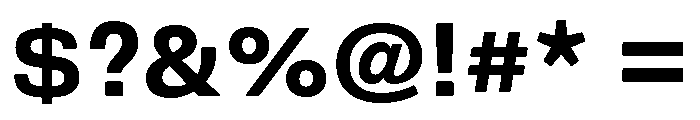DeBox Bold Tall Font OTHER CHARS