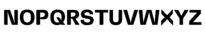 DeBox Bold Tall Font UPPERCASE